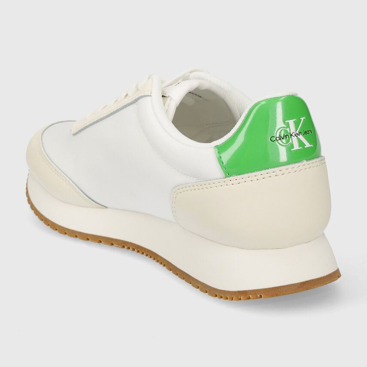 CALVIN KLEIN - Zapatillas Runner Low Lace Mix Blanco Calvin Klein