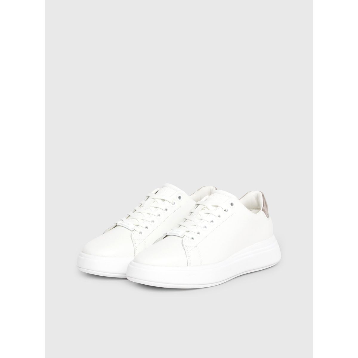 CALVIN KLEIN - Zapatillas de Cuero Cupsole Blanco Calvin Klein