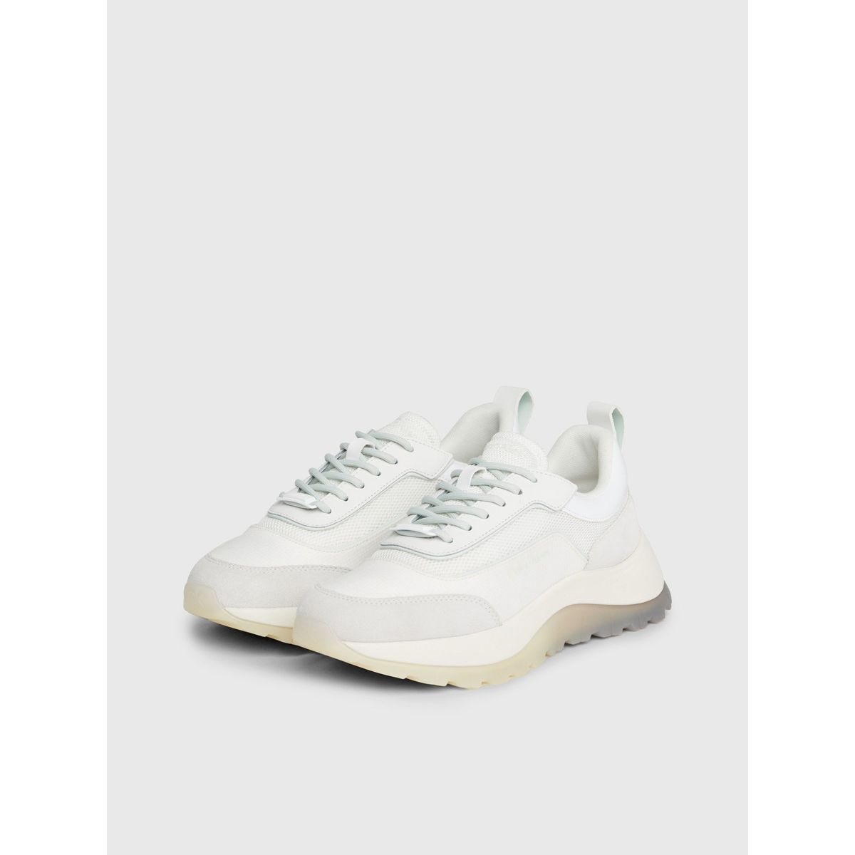 CALVIN KLEIN - Zapatillas Runner Mesh Mix Blanco Calvin Klein