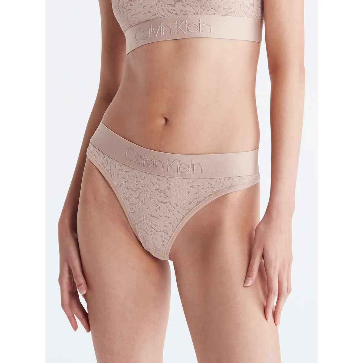CALVIN KLEIN - Colaless Encaje Intrinsic Beige Calvin Klein