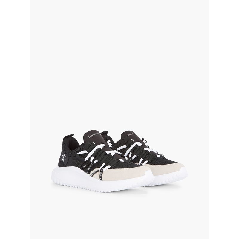 CALVIN KLEIN - Zapatillas Eva Runner Low Lace Mix Negro Calvin Klein
