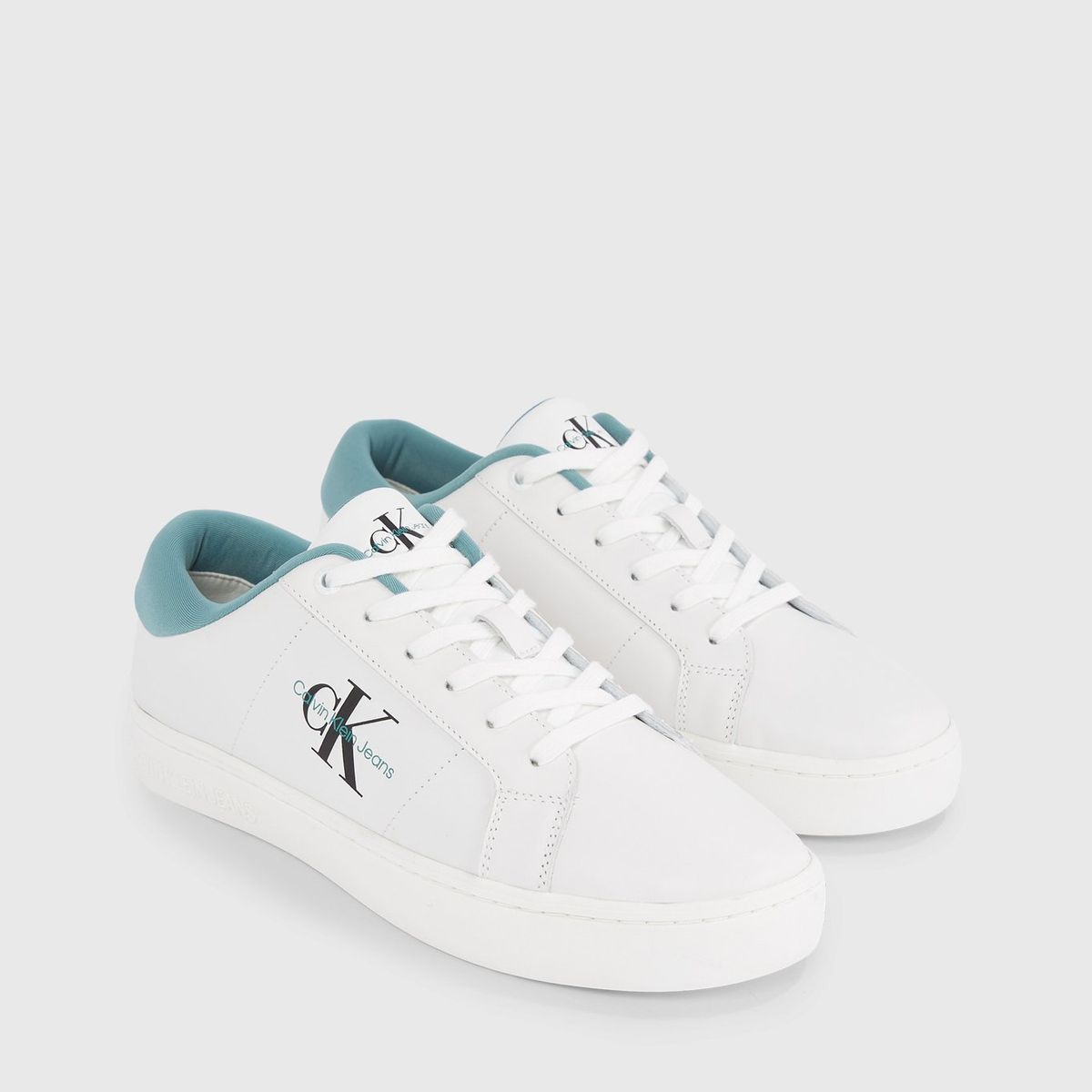 CALVIN KLEIN - Zapatillas de Cuero Classic Cupsole Low Blanco Calvin Klein