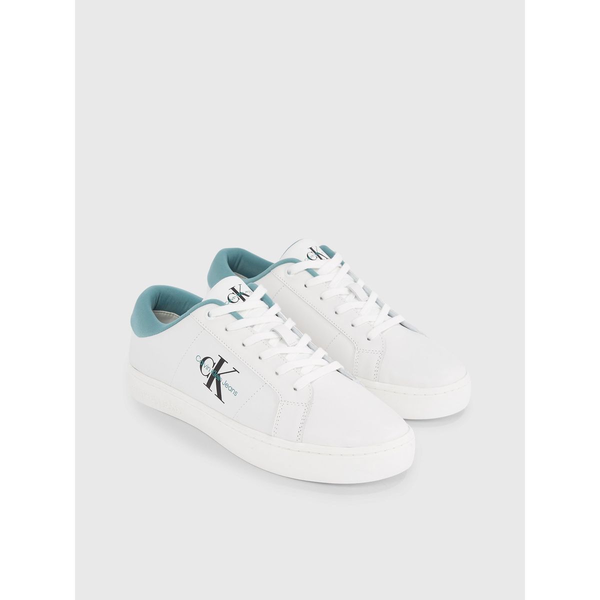 CALVIN KLEIN - Zapatillas de Cuero Classic Cupsole Low Blanco Calvin Klein