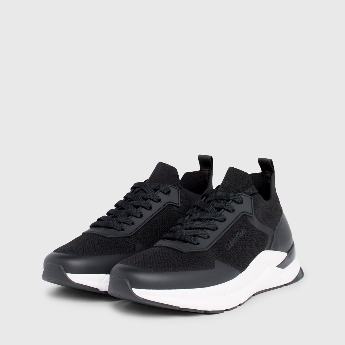 CALVIN KLEIN - Zapatillas Lace Up Mix Negro Calvin Klein