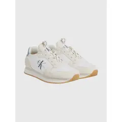 CALVIN KLEIN - Zapatillas de Cuero Runner Beige