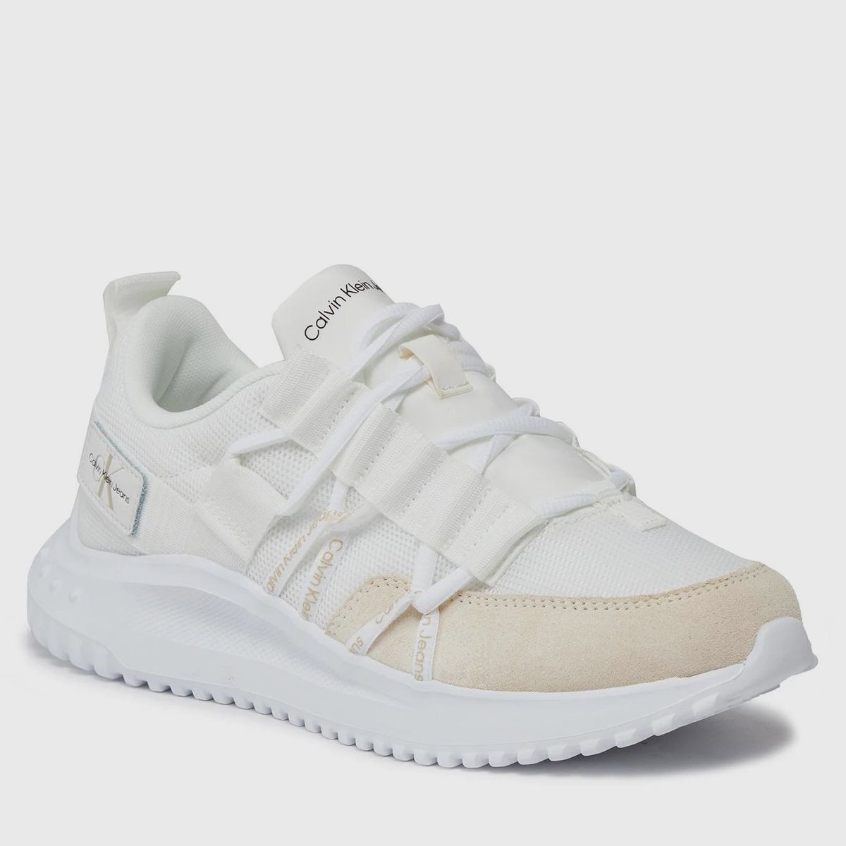 CALVIN KLEIN - Zapatillas Eva Runner Low Lace Mix Blanco Calvin Klein