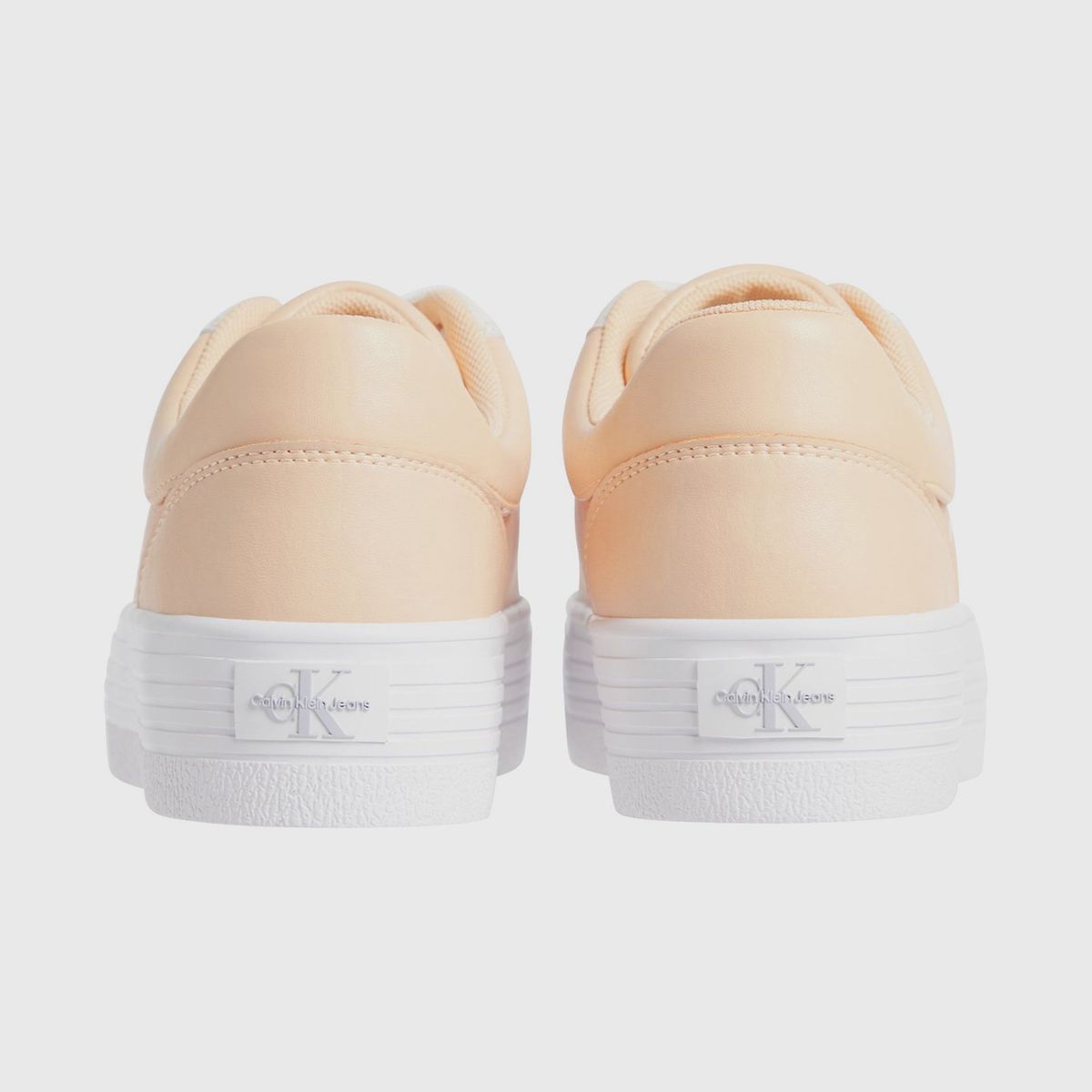 CALVIN KLEIN - Zapatillas de Cuero Bold Naranjo Calvin Klein