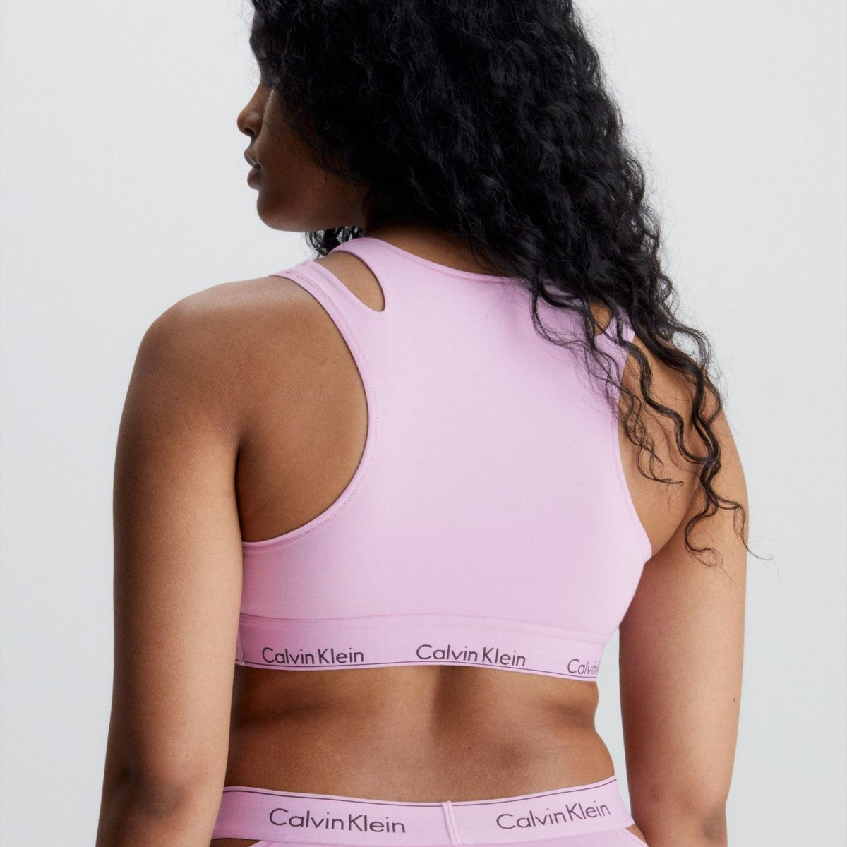 CALVIN KLEIN - Bralette CK Deconstructed Rosado Calvin Klein