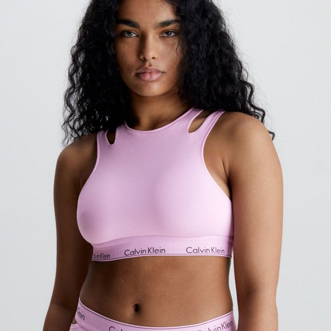 CALVIN KLEIN - Bralette CK Deconstructed Rosado Calvin Klein