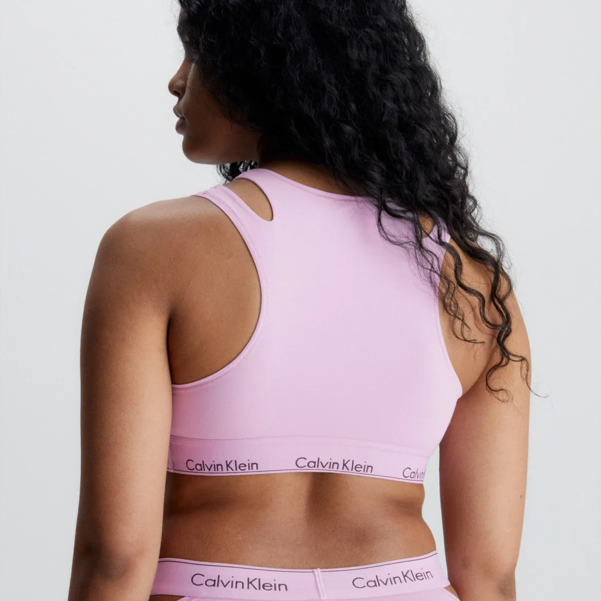 CALVIN KLEIN - Bralette CK Deconstructed Rosado Calvin Klein