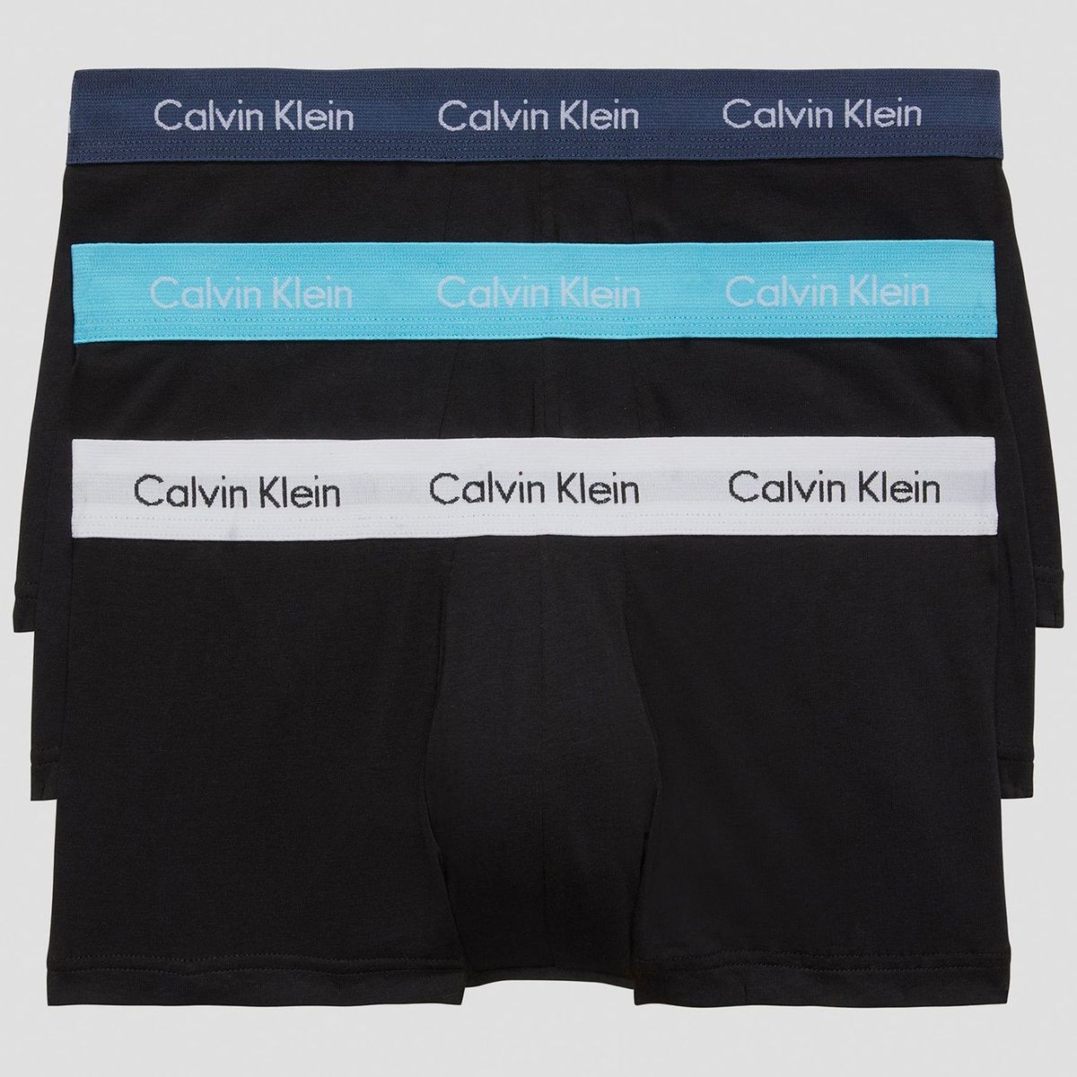 CALVIN KLEIN - Pack 3 Bóxers Low Rise Trunk Cotton Stretch Negro Calvin Klein