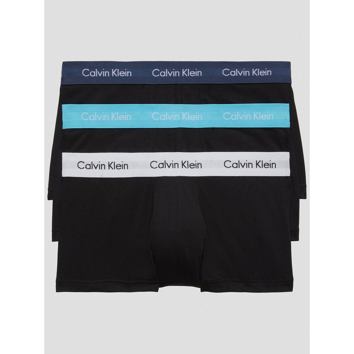 CALVIN KLEIN - Pack 3 Bóxers Low Rise Trunk Cotton Stretch Negro Calvin Klein