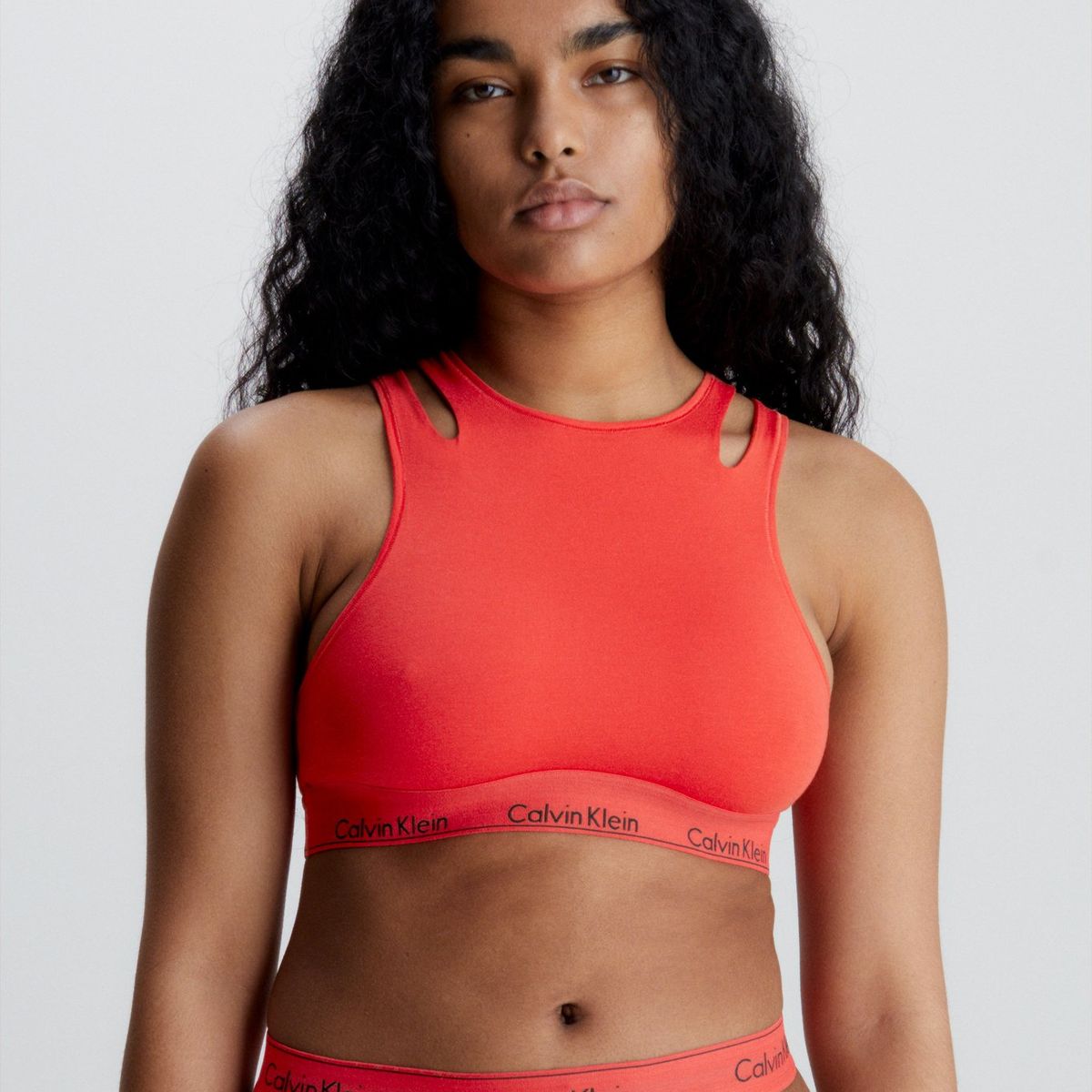 CALVIN KLEIN - Bralette CK Deconstructed Rojo Calvin Klein