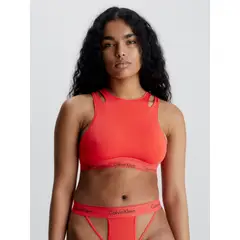 CALVIN KLEIN - Bralette CK Deconstructed Rojo