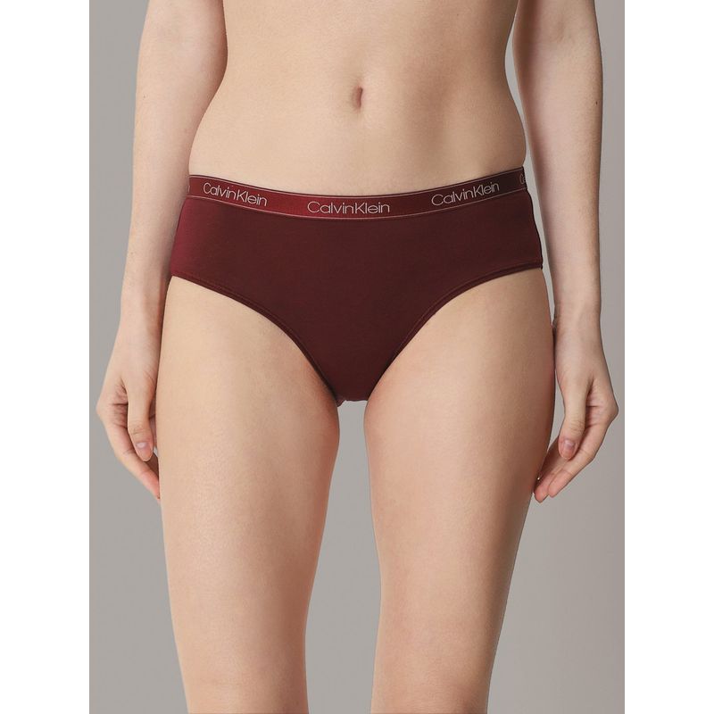 CALVIN KLEIN - Calzón Hipster Cotton Essential Burdeo Calvin Klein