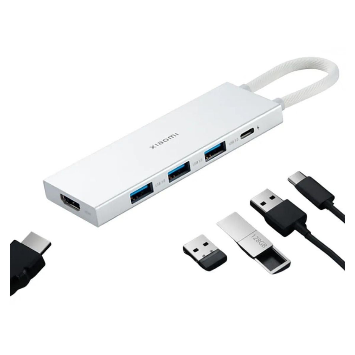 XIAOMI - Xiaomi Adaptador Multipuerto Docking Station Tipo C 5 en 1