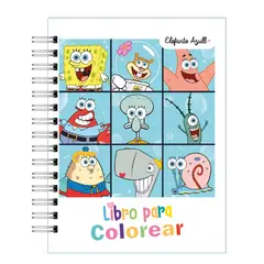 ELEFANTE AZULL - Libro para colorear Bob Esponjaxxx