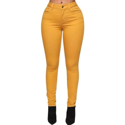Imagen 2 del producto Pantalones Leggins Tela Jeans Elasticado Calza Lindo Calce 48