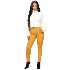 MPROPIA - Pantalones Leggins Tela Jeans Elasticado Calza Lindo Calce 48