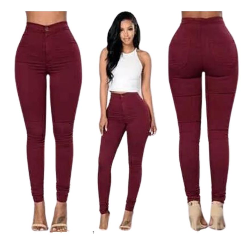 MPROPIA - Pantalones Leggins Tela Jeans Elasticado Calza Lindo Calce 48