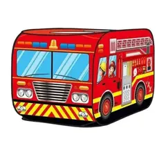 GENERICO - Carpa Armable Camion de Bomberos Niños Juego Infantil