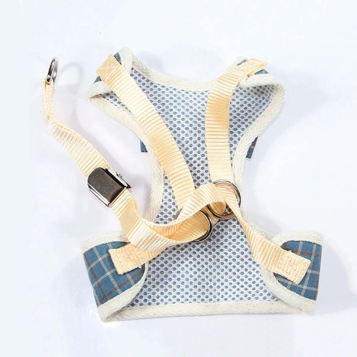 GENERICO - Arnes Pechera Entera + Correa Para Mascotas Azul Talla S