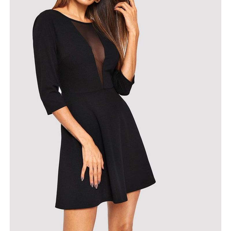 HENNE CLOTHING - Vestidos de fiesta cortos - sexy - con escote