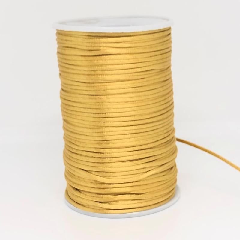 GENERICO - Cordón cola de ratón 2mm 100m amarillo
