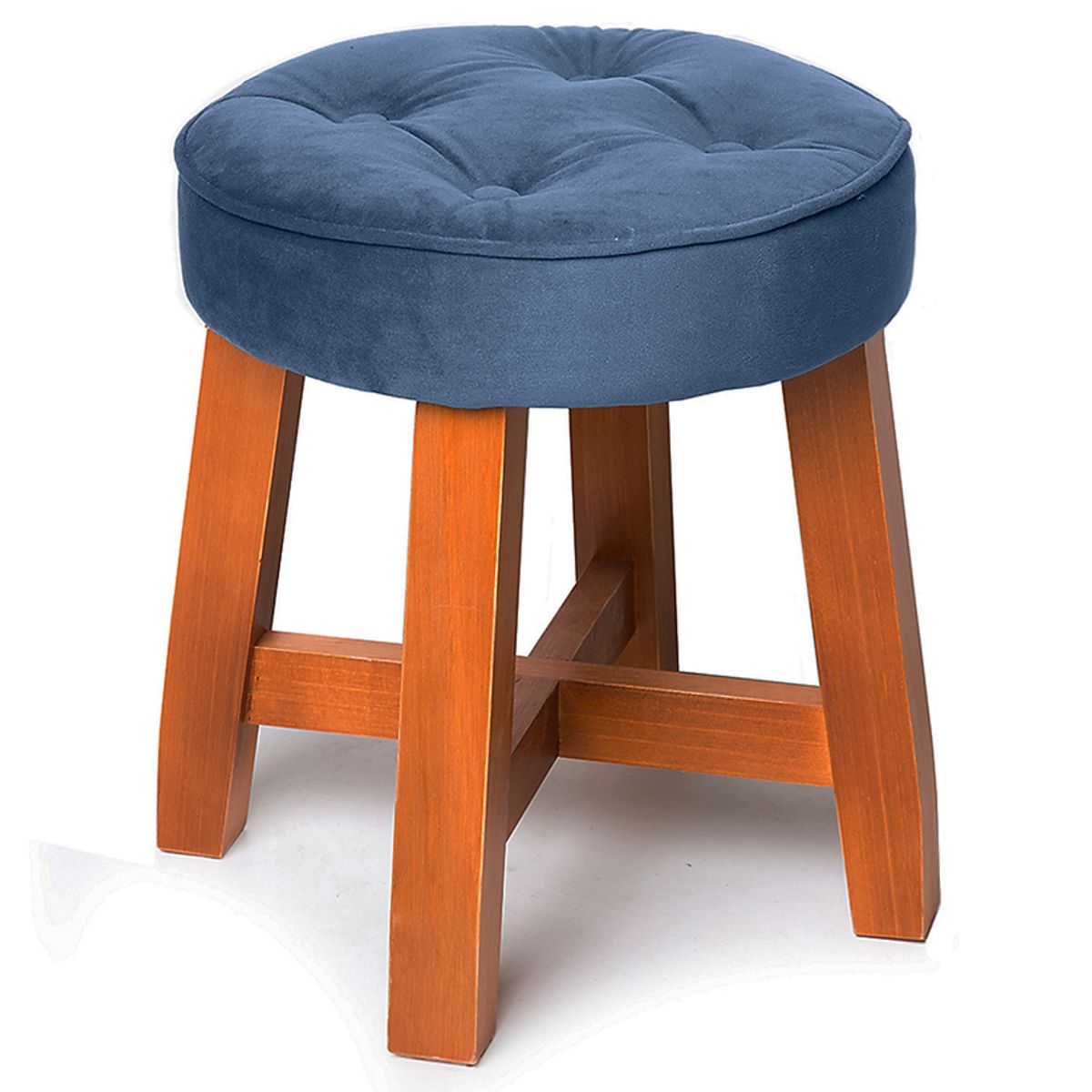 BARRA DESIGN - Pouf Spring Velvet Azul