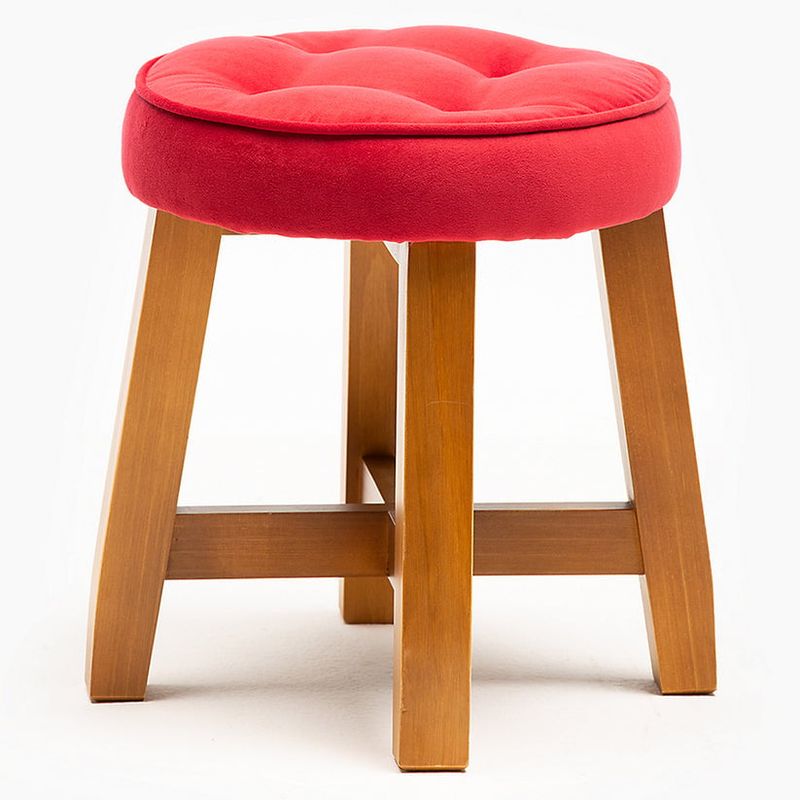 BARRA DESIGN - Pouf Spring Velvet Rojo