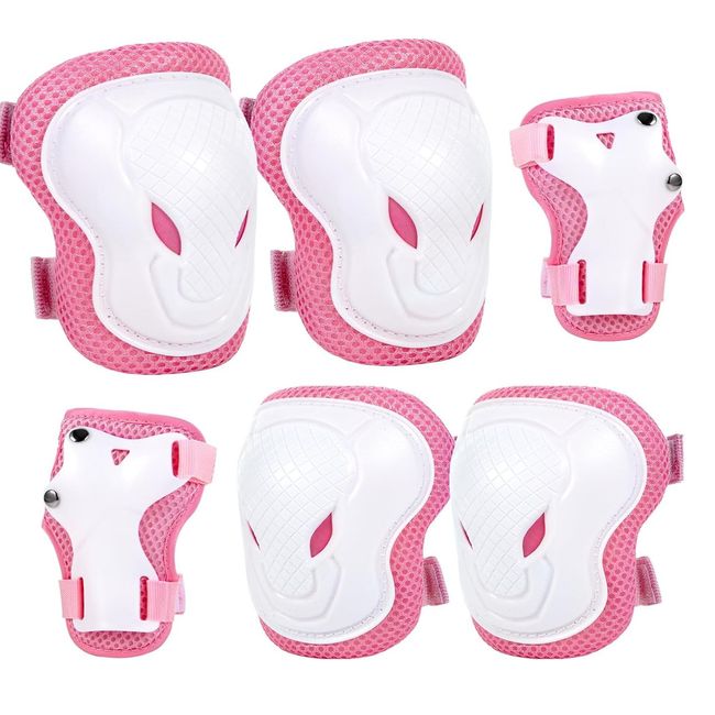 GENERICO - Set Protecciones y Casco Niño Niña Patines Bicicleta Large