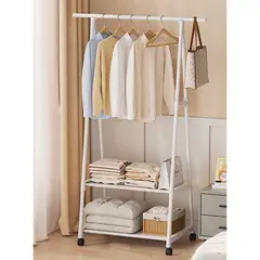 HOMESTAR - Perchero Portail Exhibidor De Ropa Con Ruedas Organizador
