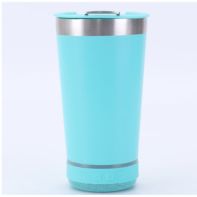 GENERICO - Vaso Portátil Bluetooth con Música y Abridor