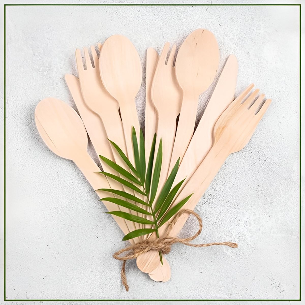 GENERICO - Pack X12 Tenedores Bambú Tenedor Reutilizable Ecologico