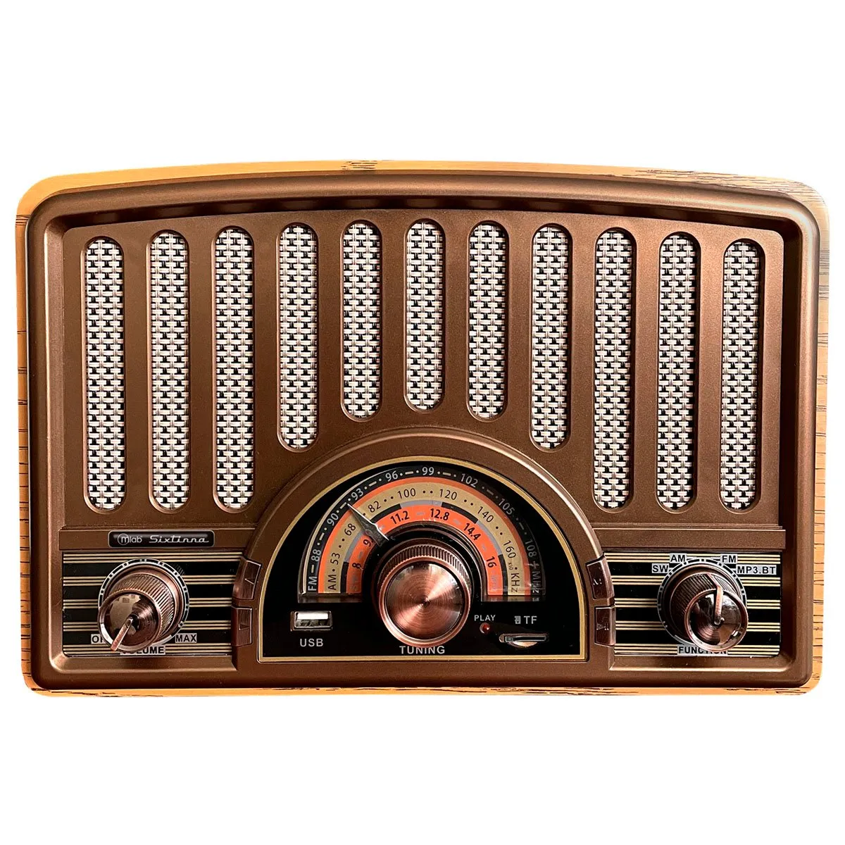 MICROLAB - Radio AM FM  Vintage Reproductor Bluetooth Retro Sixtinna