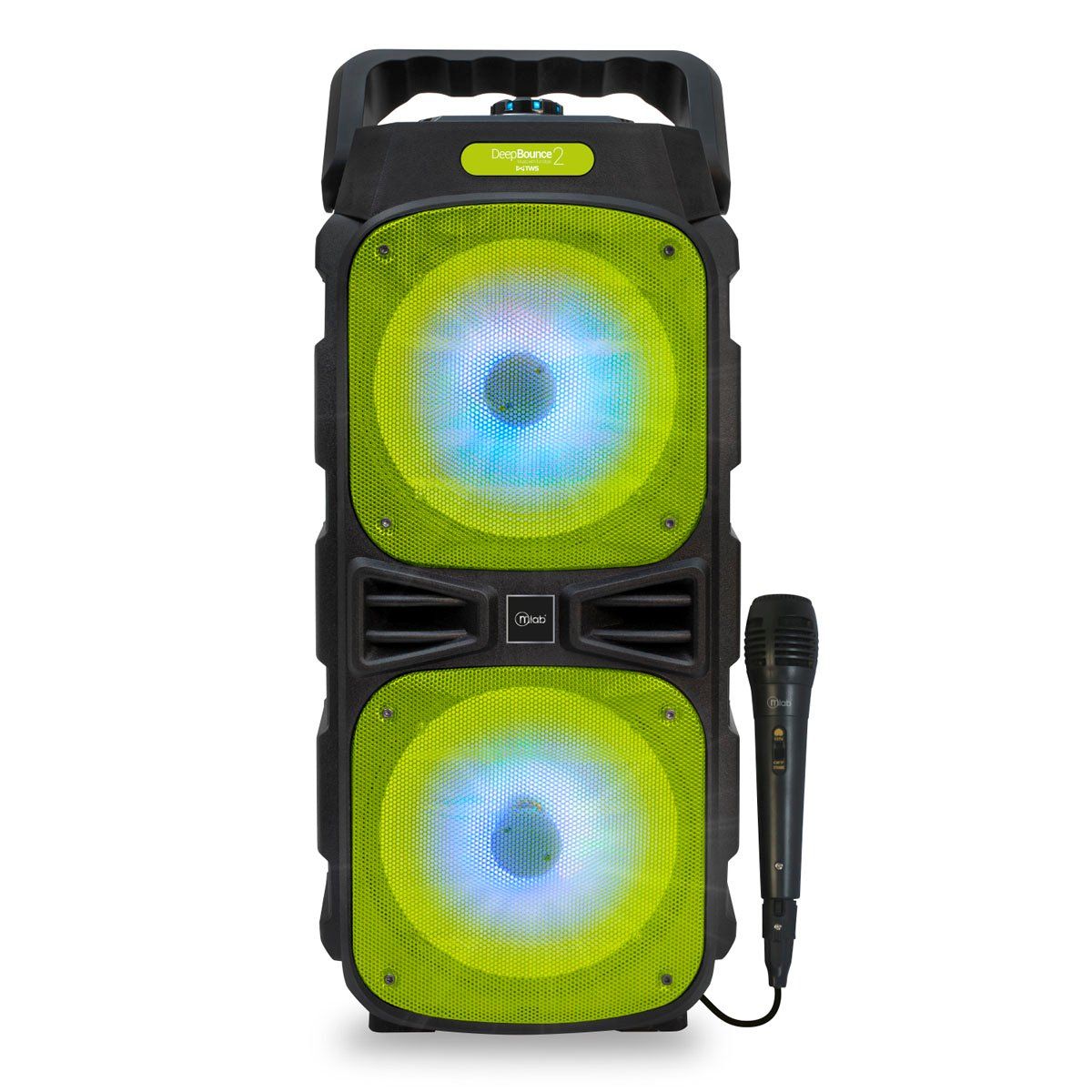 MICROLAB - Parlante inalámbrico Bluetooth Portatil Karaoke Microfono