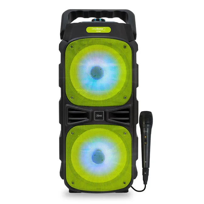 MICROLAB - Parlante inalámbrico Bluetooth Portatil Karaoke Microfono