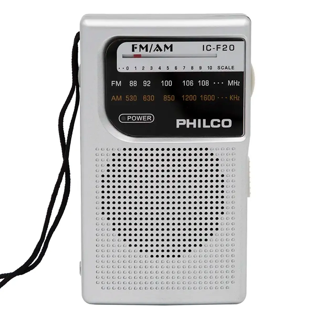 PHILCO - Radio Portatil AM/FM Philco IC-F20 Plateado