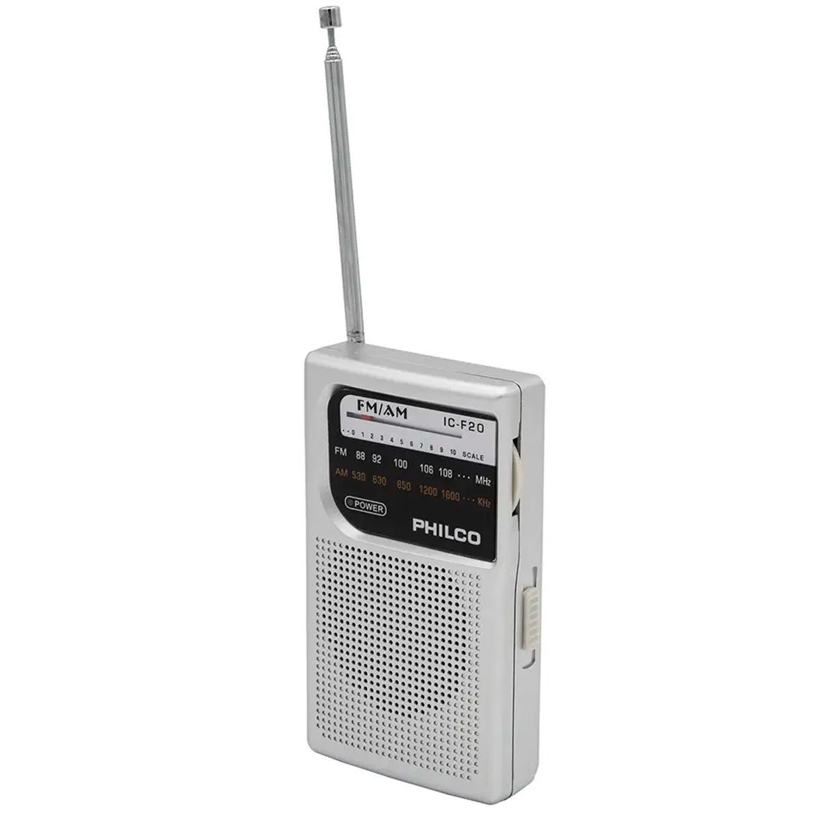 PHILCO - Radio Portatil AM/FM Philco IC-F20 Plateado