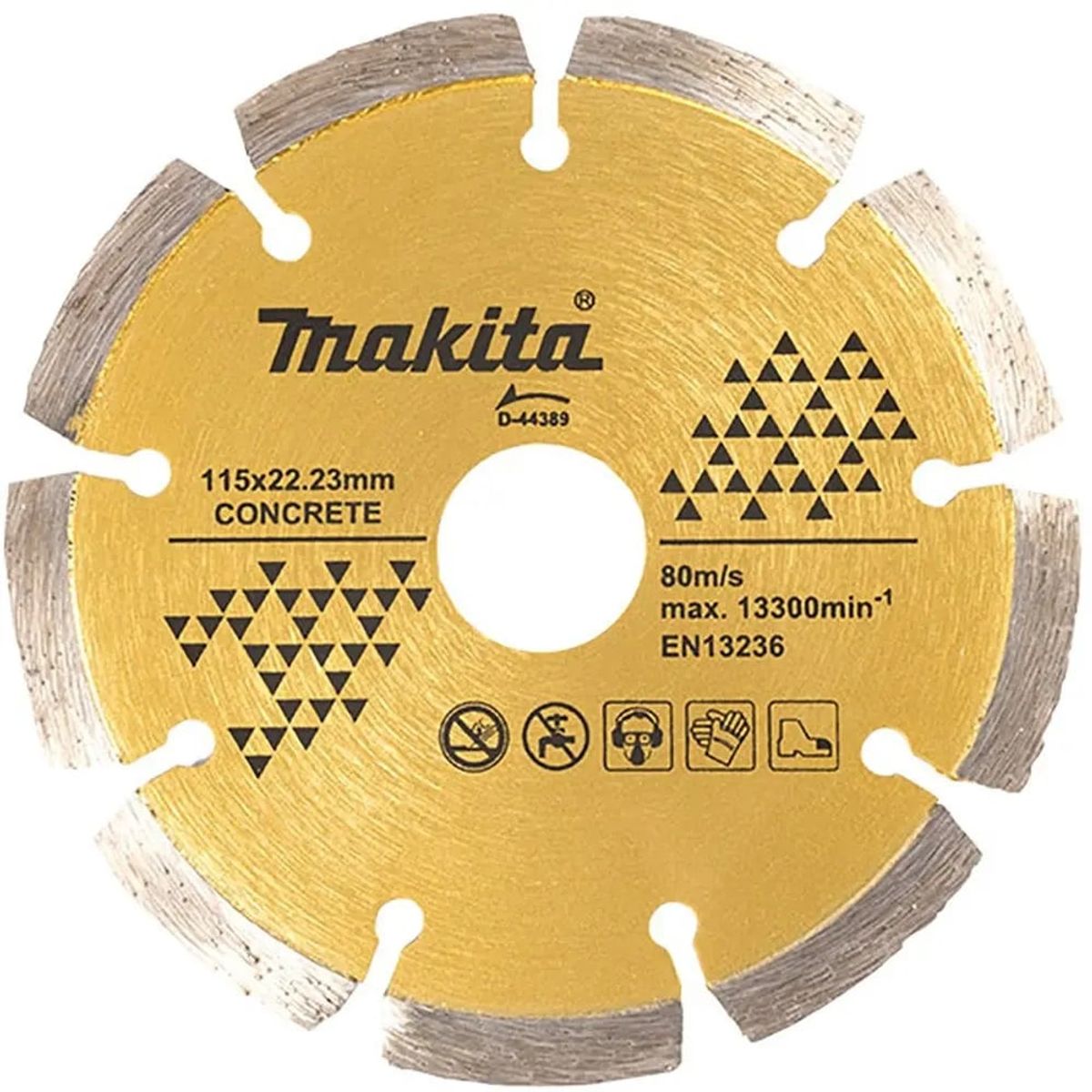 MAKITA - DISCO DIAMANTADO SEGMENTADO 115X2223MM PARA CONCRETO MAKITA D-44389