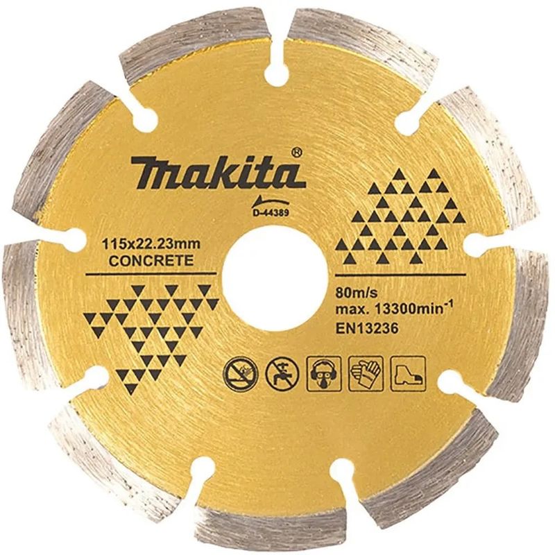 MAKITA - DISCO DIAMANTADO SEGMENTADO 115X2223MM PARA CONCRETO MAKITA D-44389
