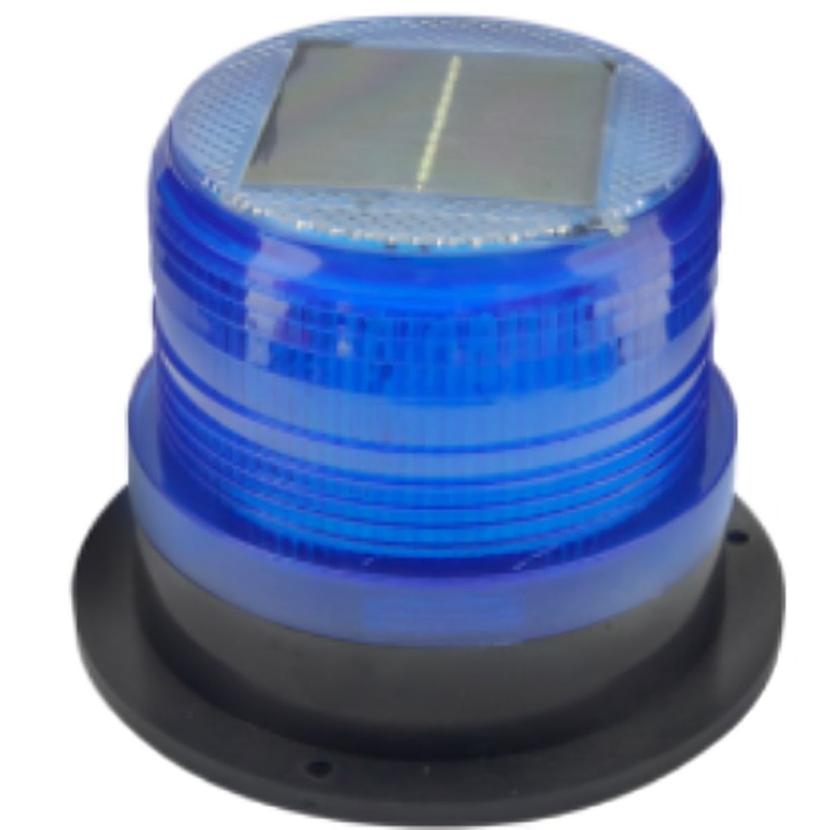 OEM - BALIZA LED STROBO SOLAR PARA AUTO CON IMAN AZUL