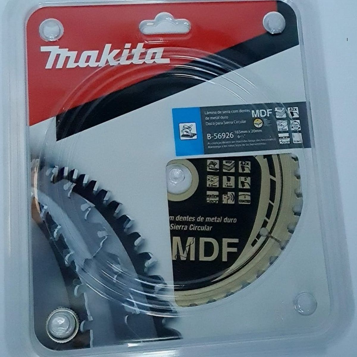 MAKITA - Disco de Sierra para Madera 165 mm. 42 Dientes Makita B-56926