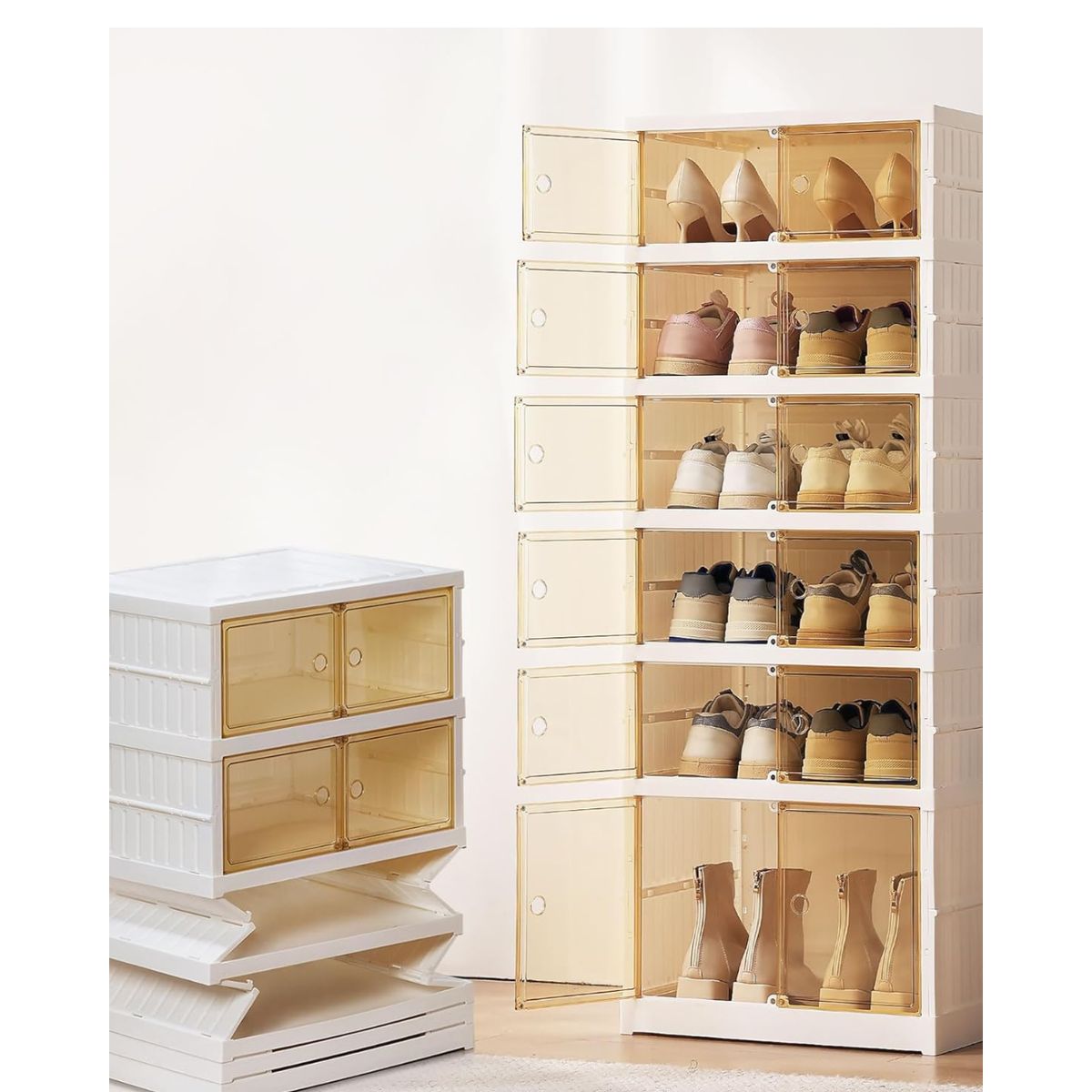 GENERICO - Zapatero Vertical doble Plegable 12 Pares cd403