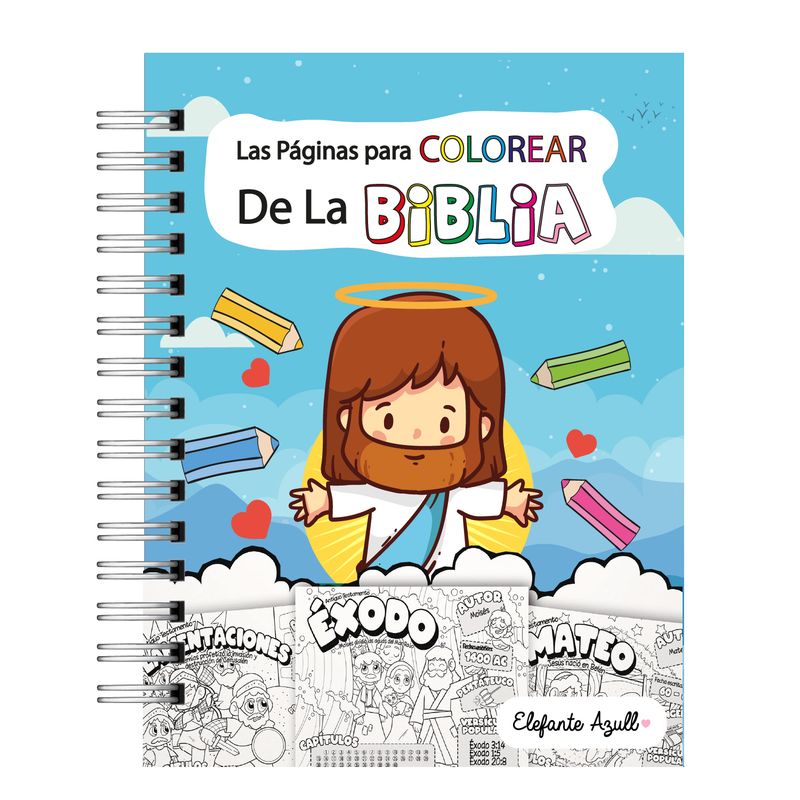 ELEFANTE AZULL - Las paginas para colorear de la biblia