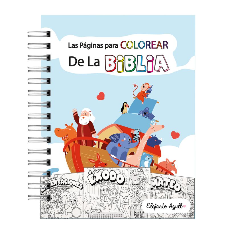 ELEFANTE AZULL - Las paginas para colorear de la biblia