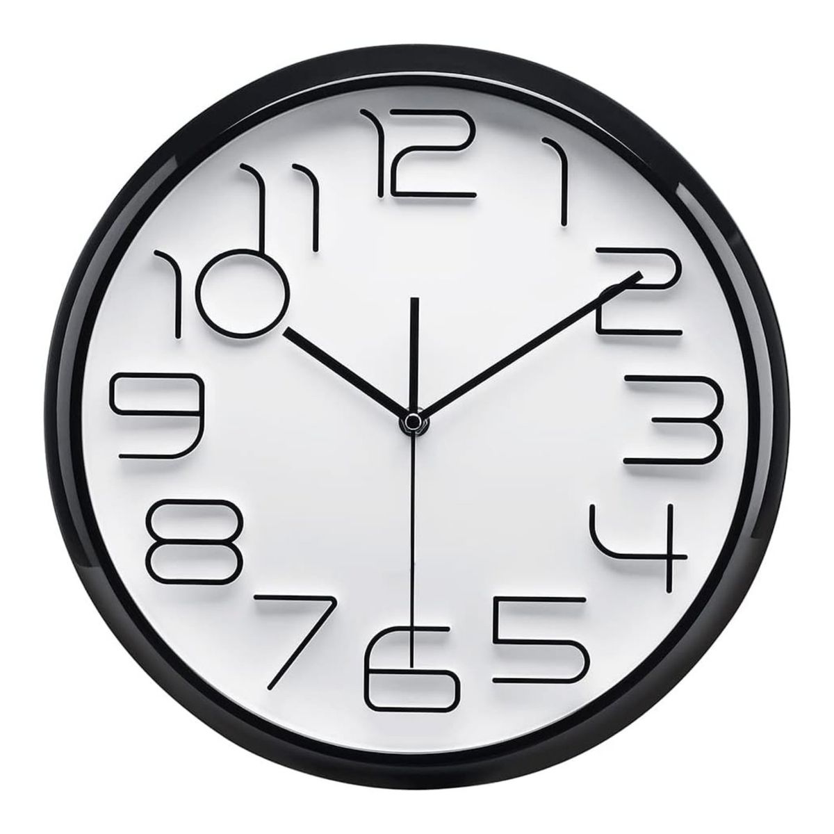 HOMESTAR - Reloj de Pared Moderno Letras 3D 29cm