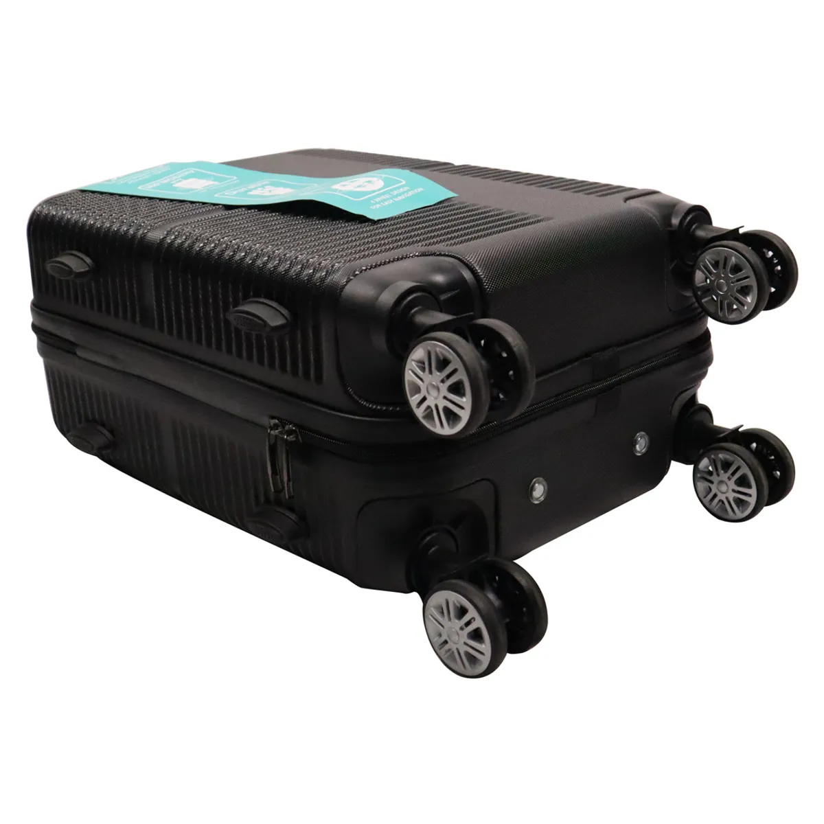 DINASTELLA - Maleta de Viaje para Cabina 10 kilos Rigida Ruedas 360 Negra