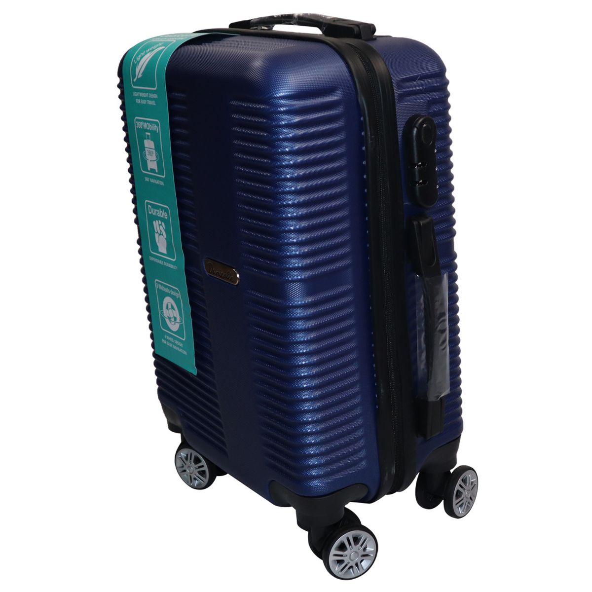 DINASTELLA - Maleta Cabina Tipo Carry On Rigida Y Con Candado 10 Kilos Azul Jr