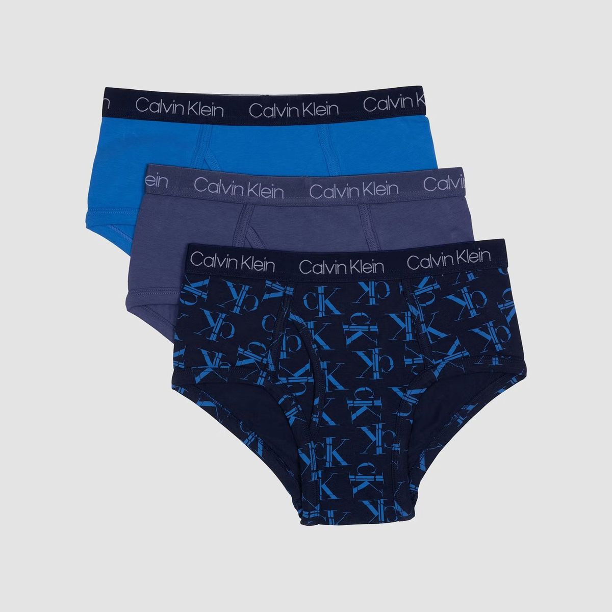 CALVIN KLEIN - Pack 3 Slips Niño Cotton Classic Azul Calvin Klein